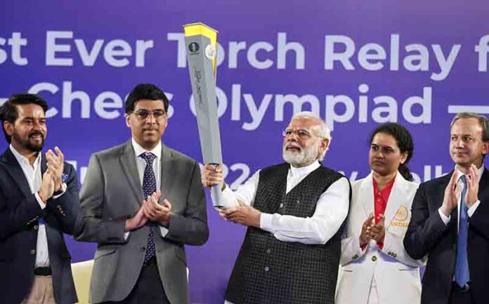 PM flags off first-ever torch relay for Chess Olympiad | Nagaland Post
